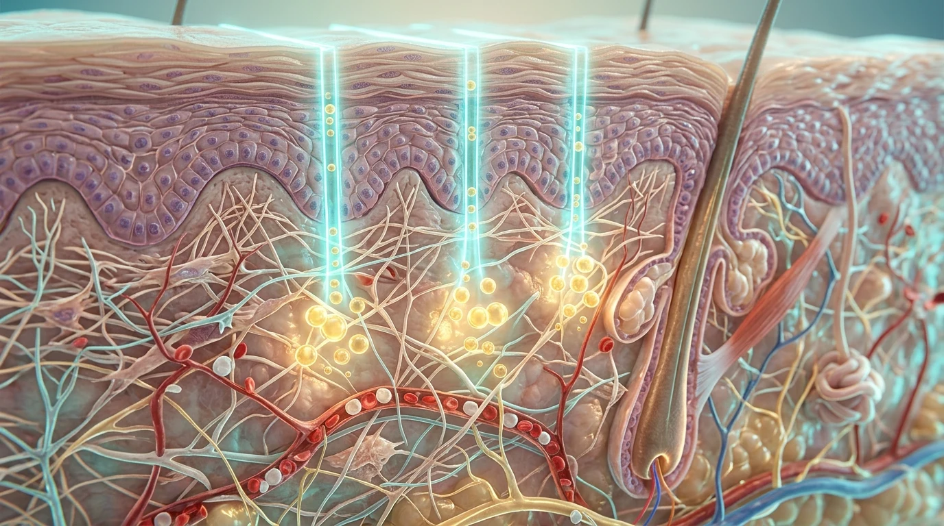 3D mikroskopische Visualisierung der zellulären Elektroporation in der Dermis