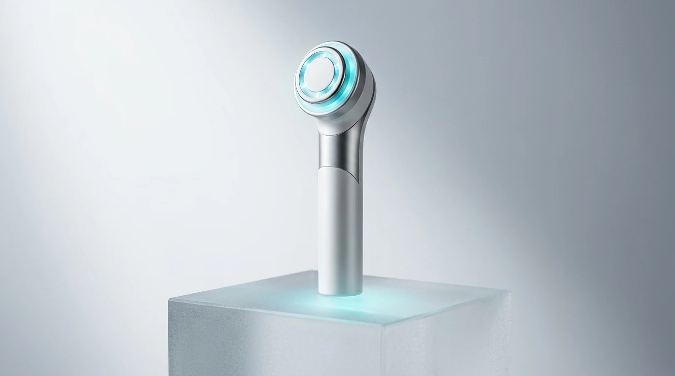 Medicube Age-R Booster Pro 6-in-1 Beauty-Gerät in dermatologischer Klinikumgebung